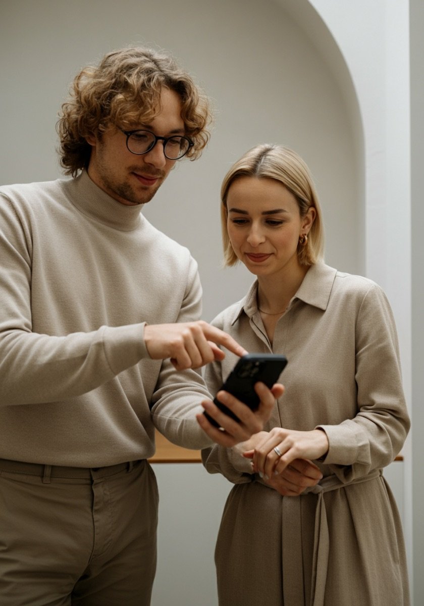 Couple with Smartphone